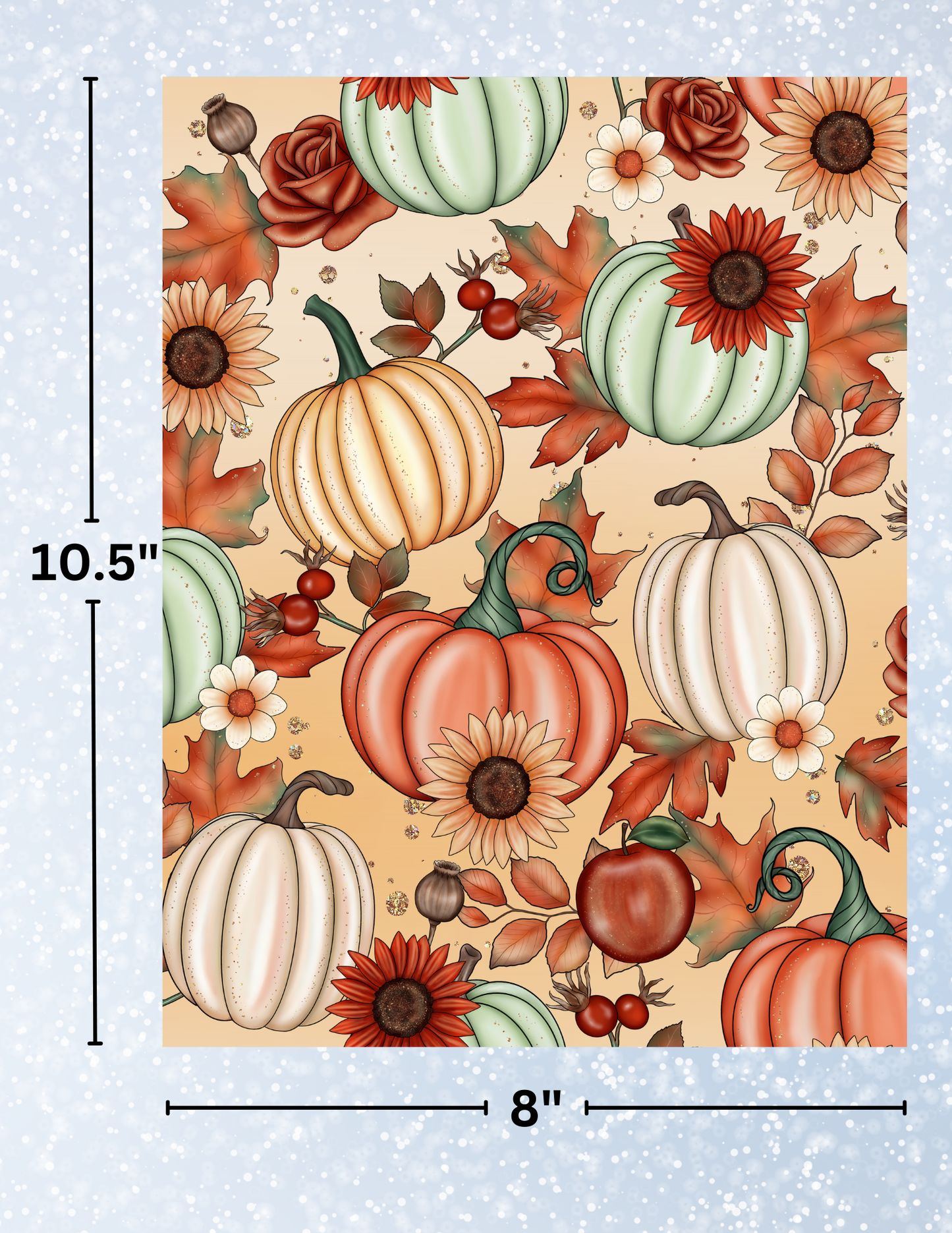 "Fall Pumpkin Patch" Decorative Diamond Painting Release Papers