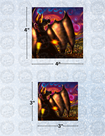 "Sunset Silhouette" by Emma Casey Decorative Diamond Painting Release Papers