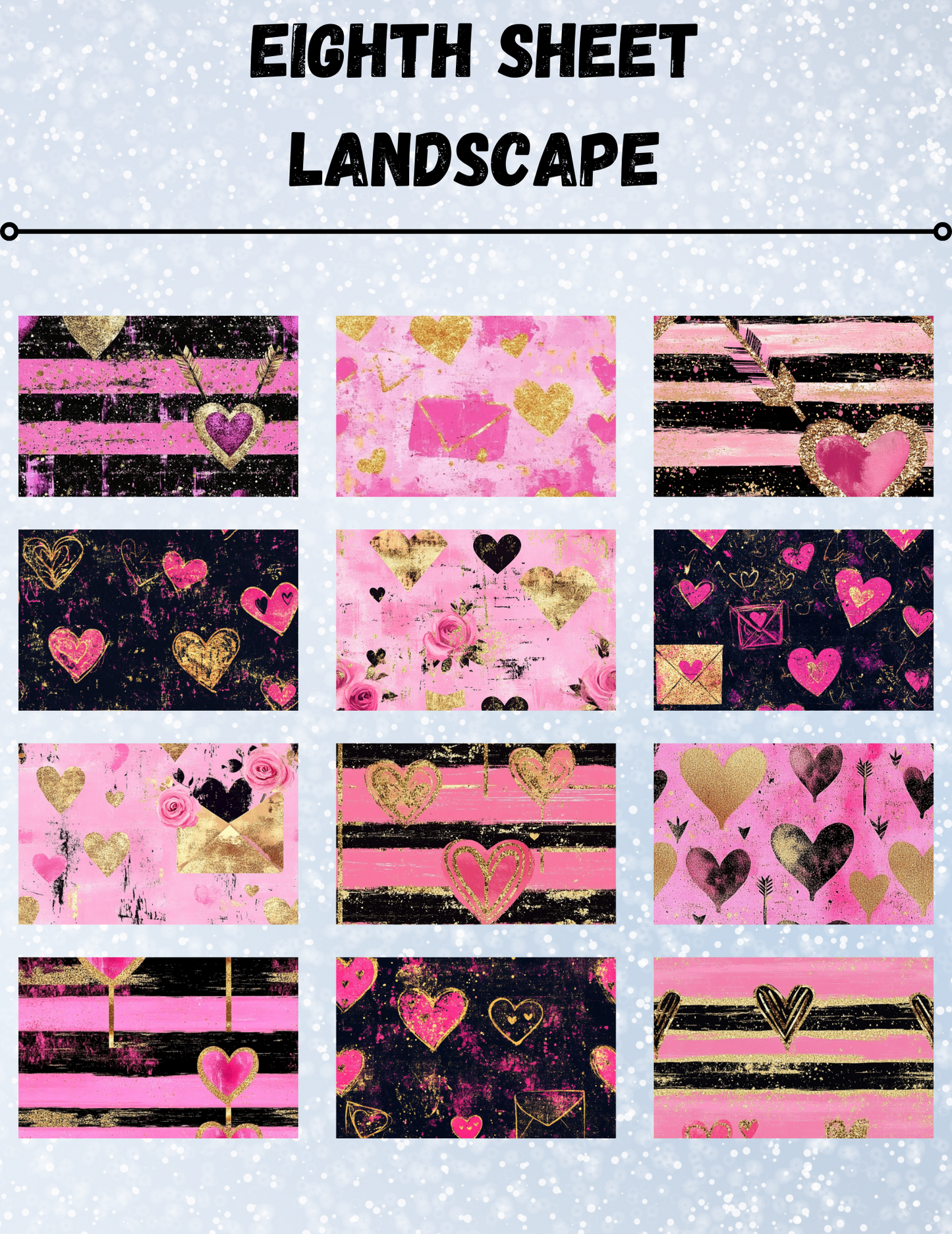 "Chalk Valentine" Decorative Diamond Painting Release Paper