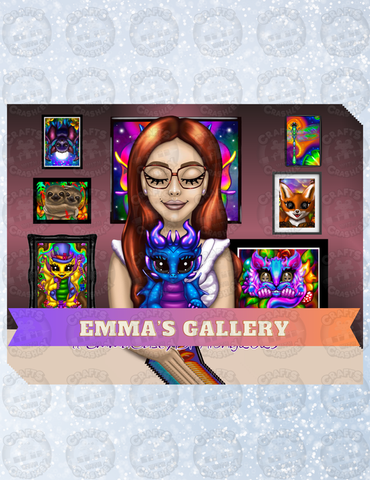 "Emma's Gallery" Decorative Diamond Painting Release Papers