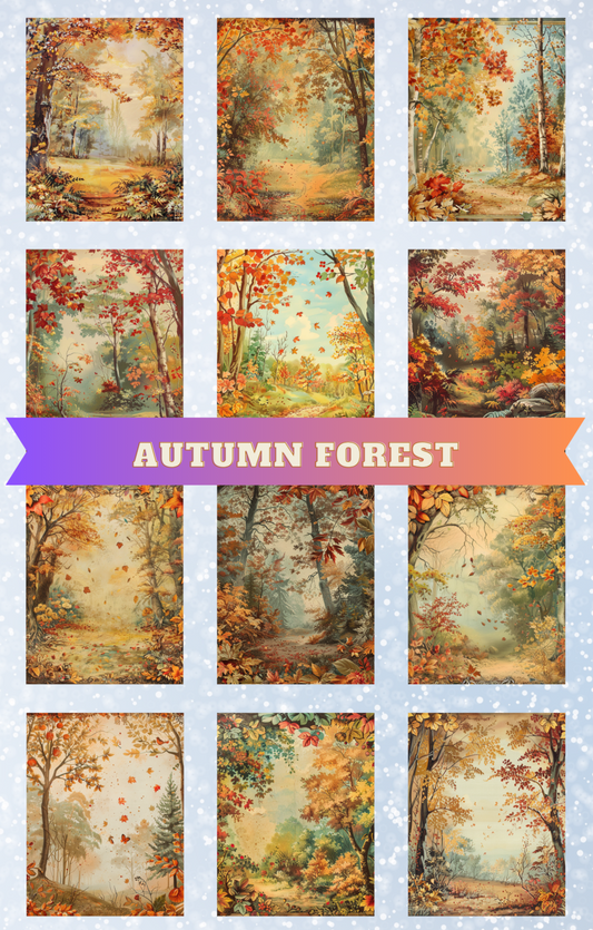 "Autumn Forest" Premium Diamond Painting Release Papers