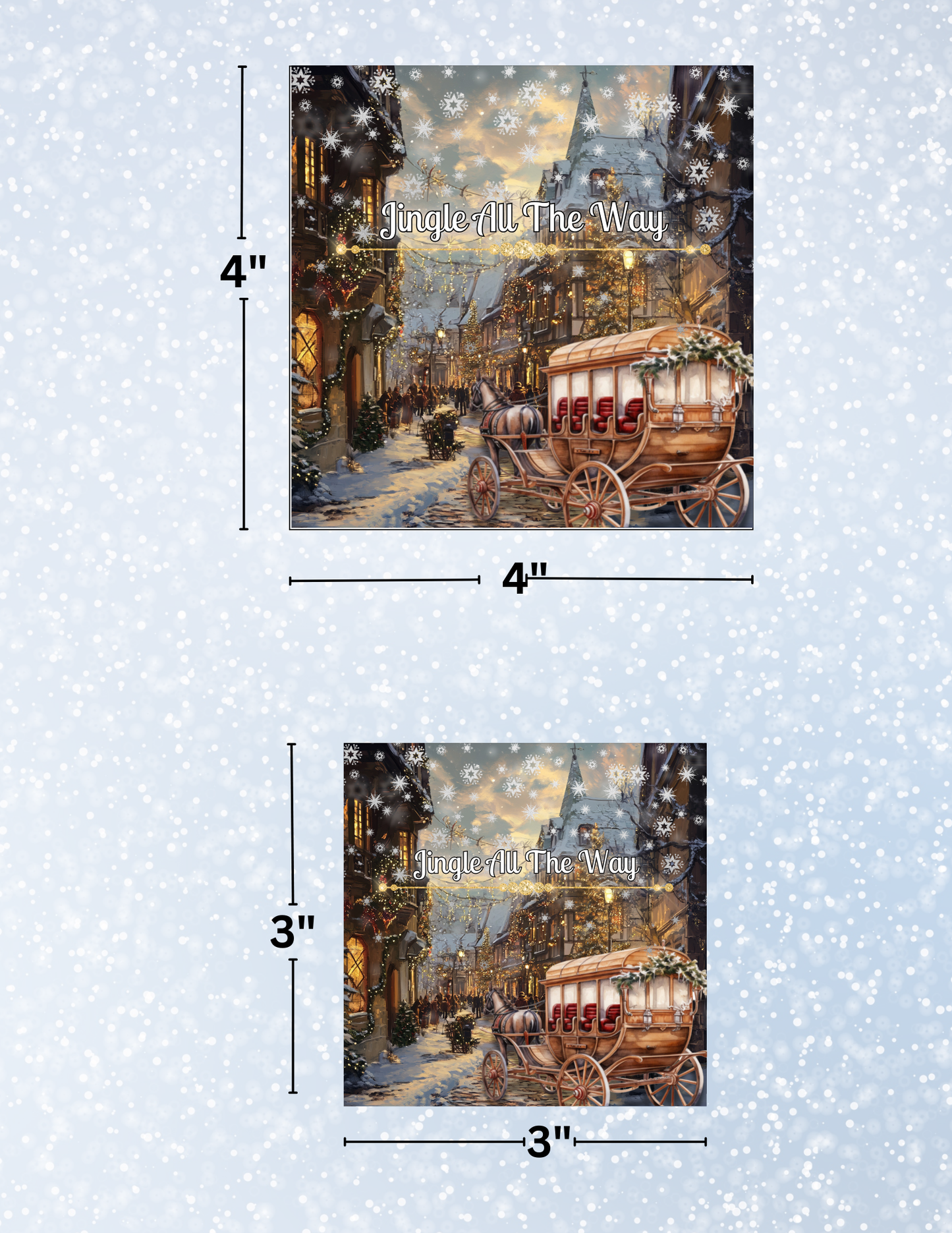 "Jingle All the Way" Decorative Diamond Painting Release Papers