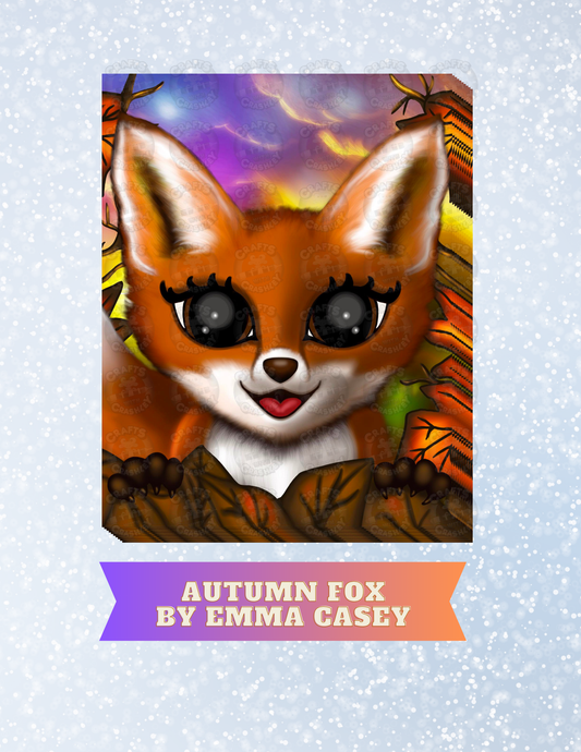 "Autumn Fox" by Emma Casey Decorative Diamond Painting Release Papers