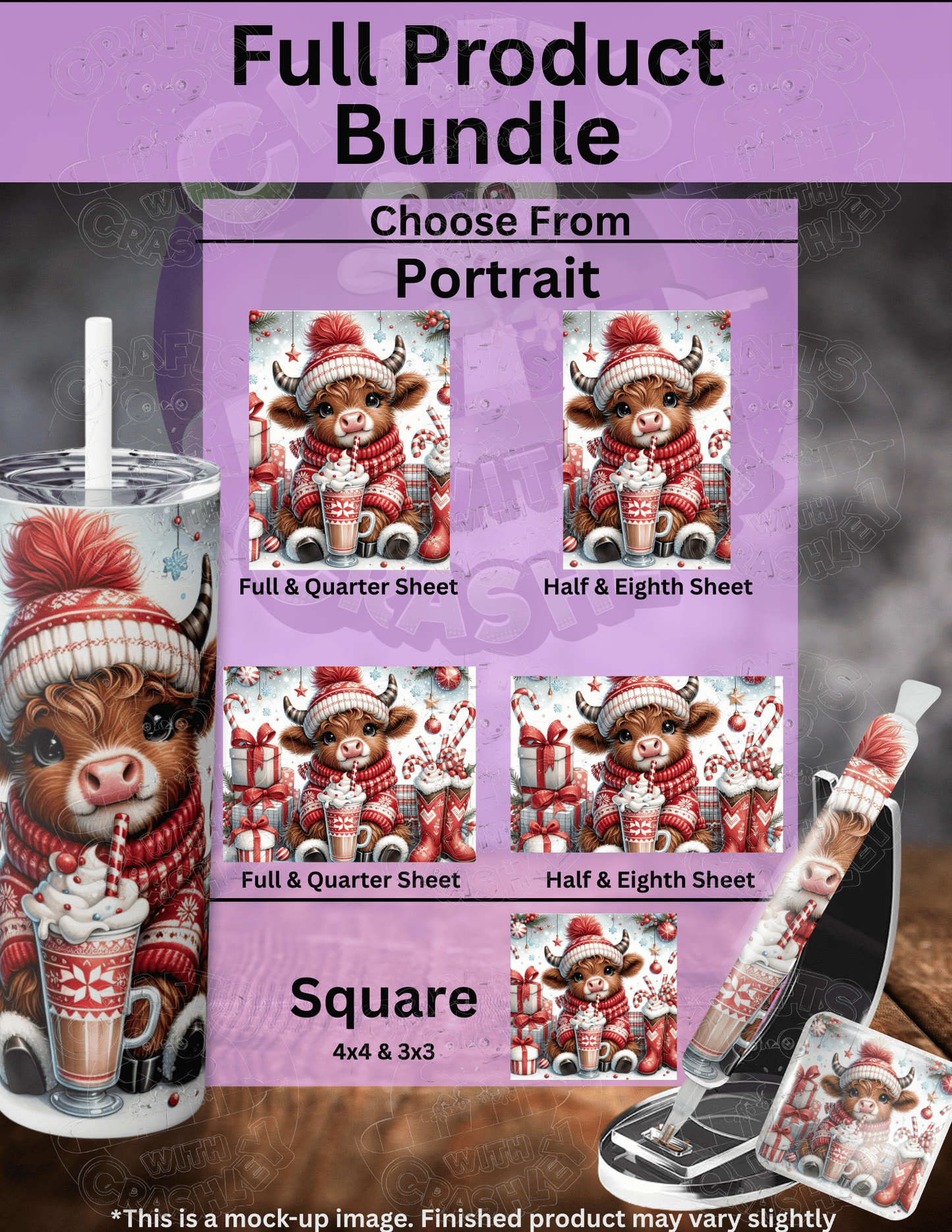 "Highland Holiday Shake" Premium Accessories for Diamond Painting