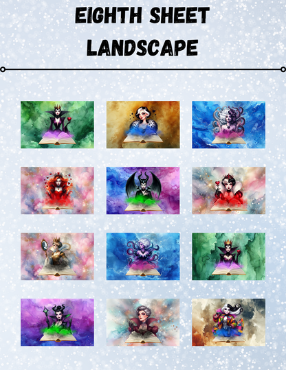 "Storybook Villains" Decorative Diamond Painting Release Paper