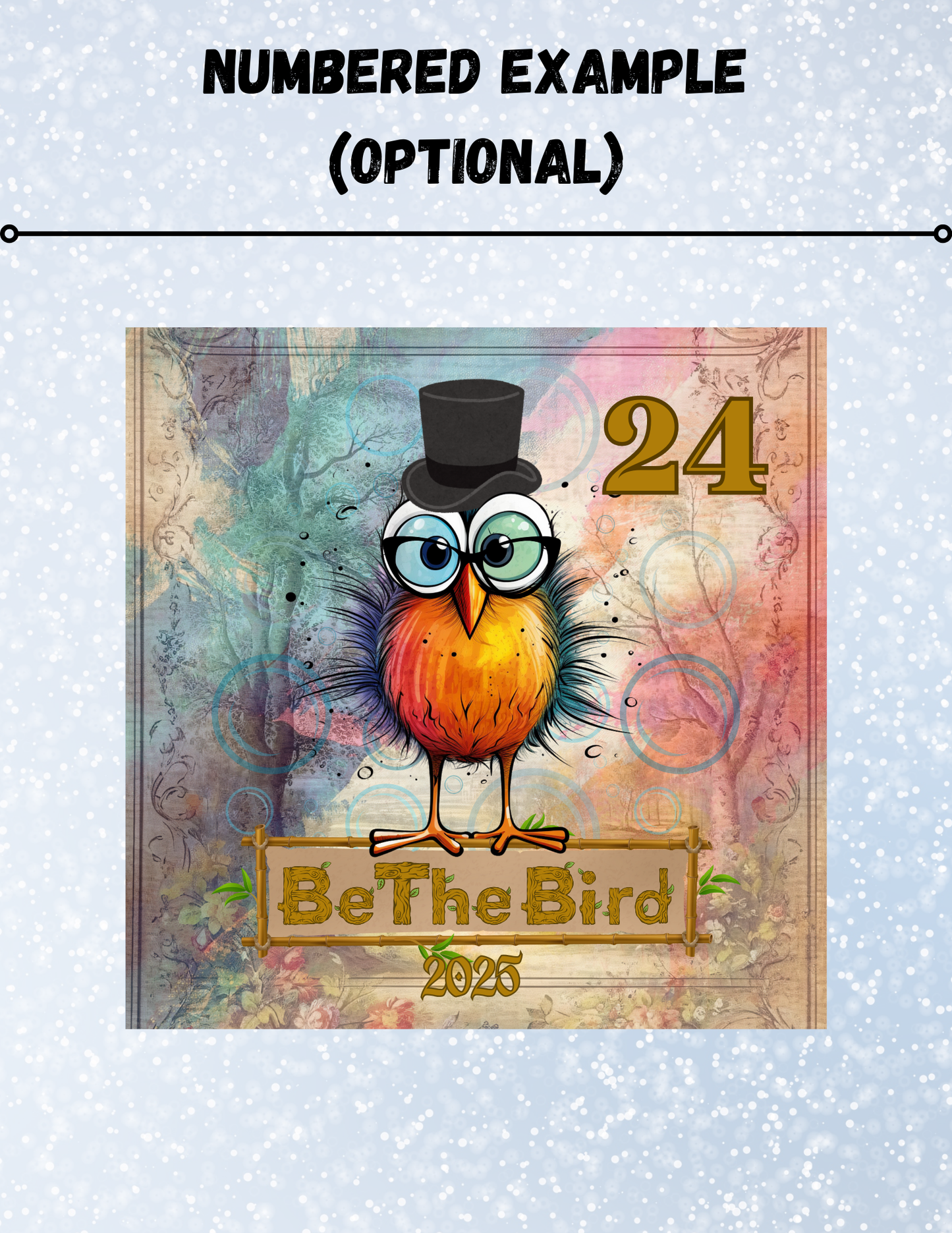 "Be the Bird 2025" Decorative Diamond Painting Release Papers