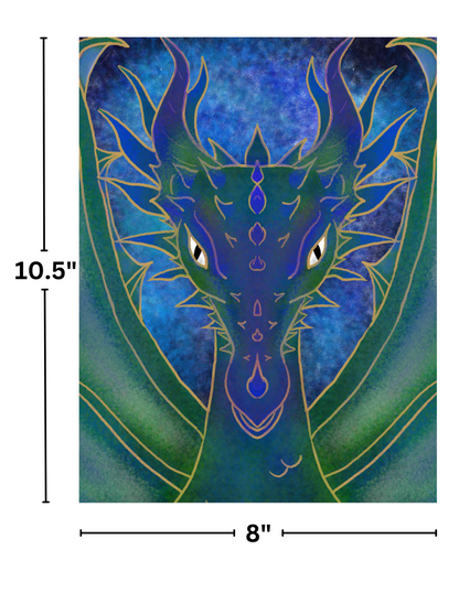 "Aqualian The Dragon" by Kaleena Kollmeier Decorative Diamond Painting Release Papers