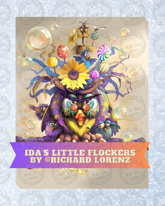 "Ida's Little Flockers" by ©Richard Lorenz Decorative Diamond Painting Release Papers