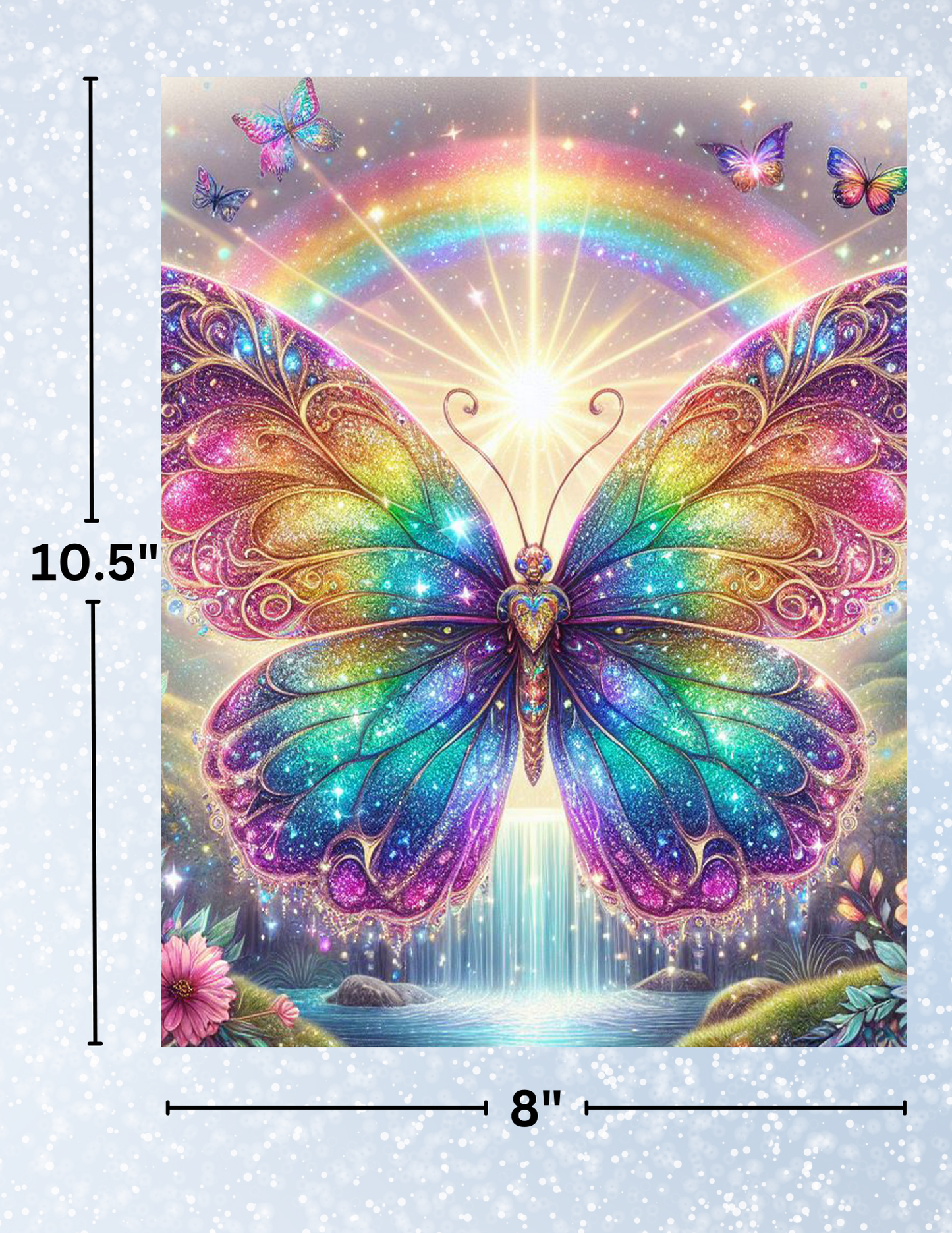 "Butterfly Glitter" Decorative Diamond Painting Release Papers