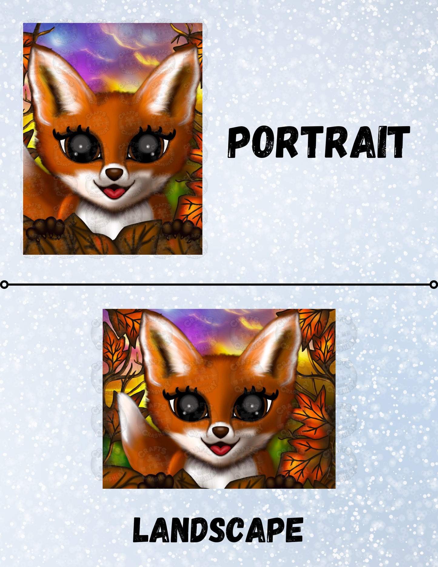 "Autumn Fox" by Emma Casey Decorative Diamond Painting Release Papers