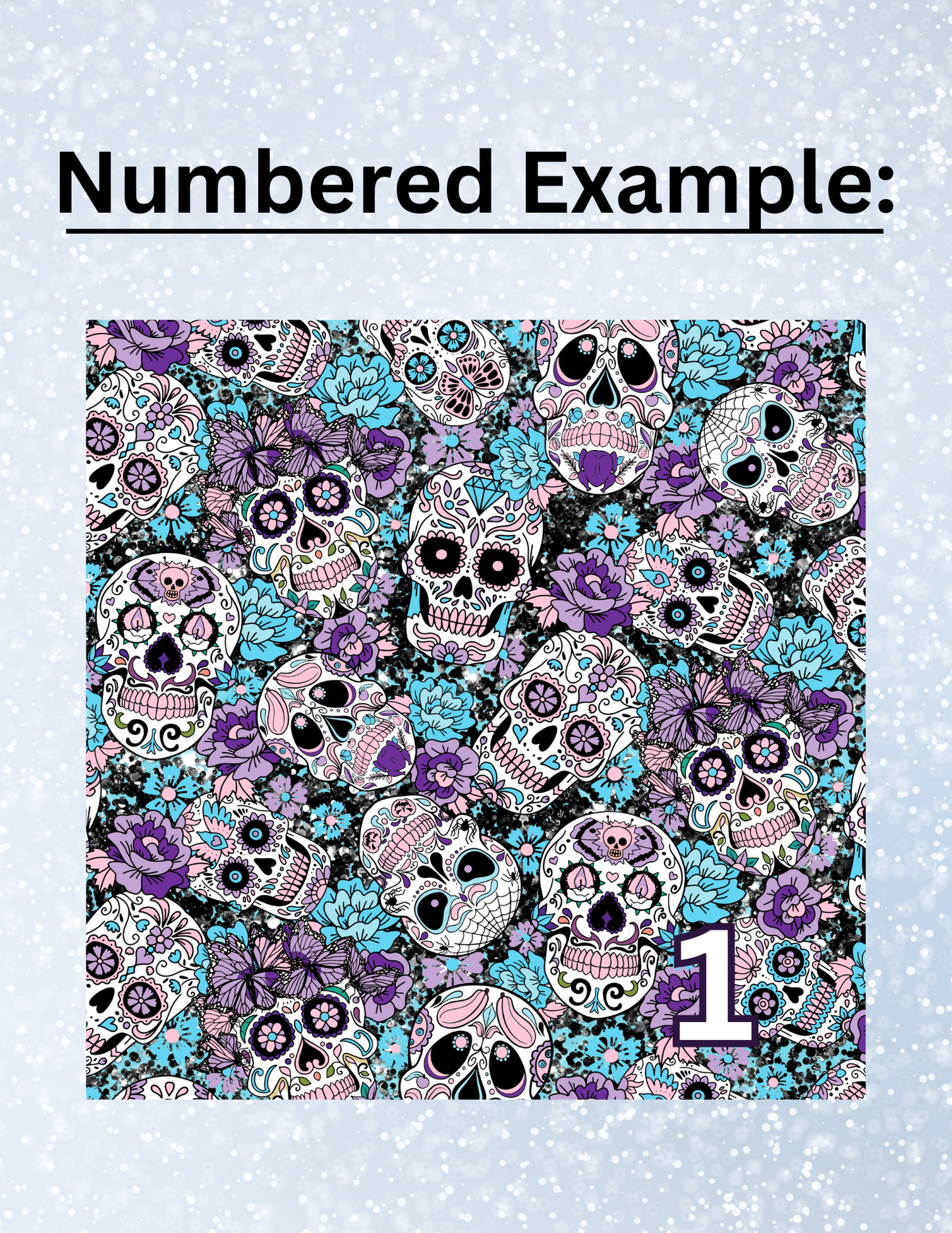 "Floral Sugar Skulls" Decorative Diamond Painting Release Papers