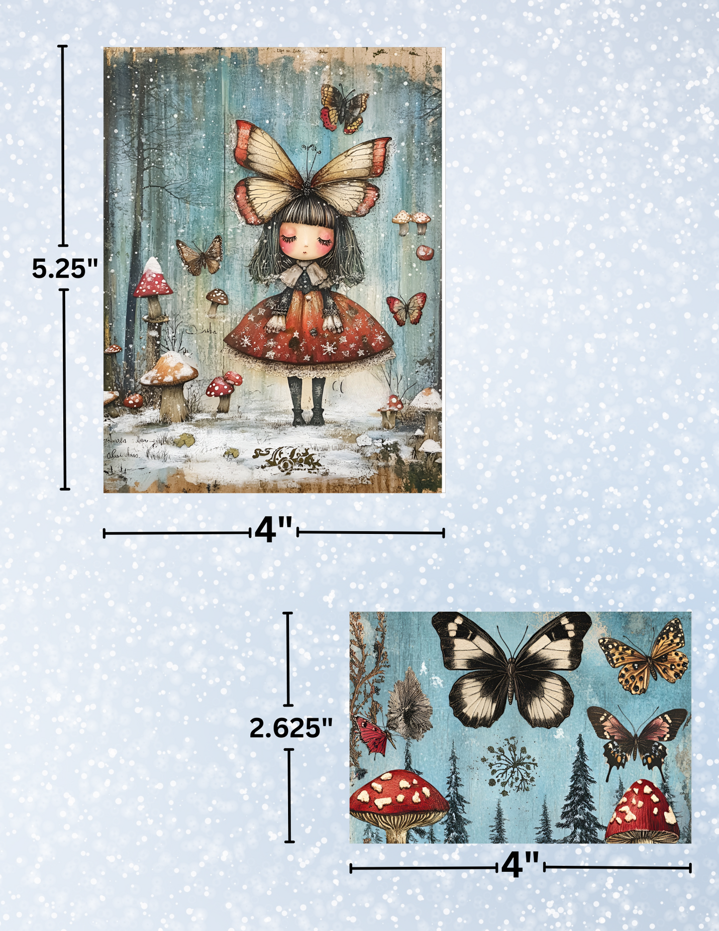 "Winter Frolic" Decorative Diamond Painting Release Papers