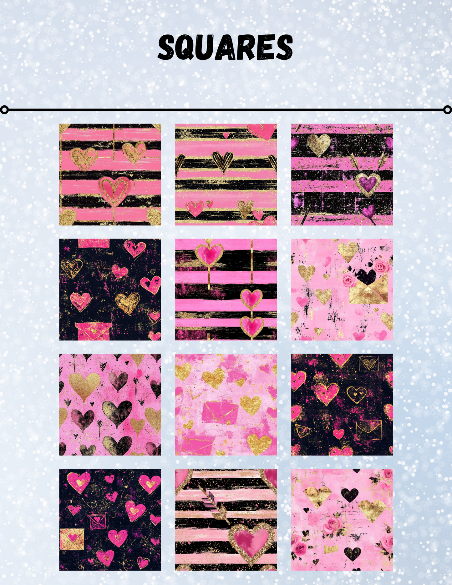 "Chalk Valentine" Decorative Diamond Painting Release Paper