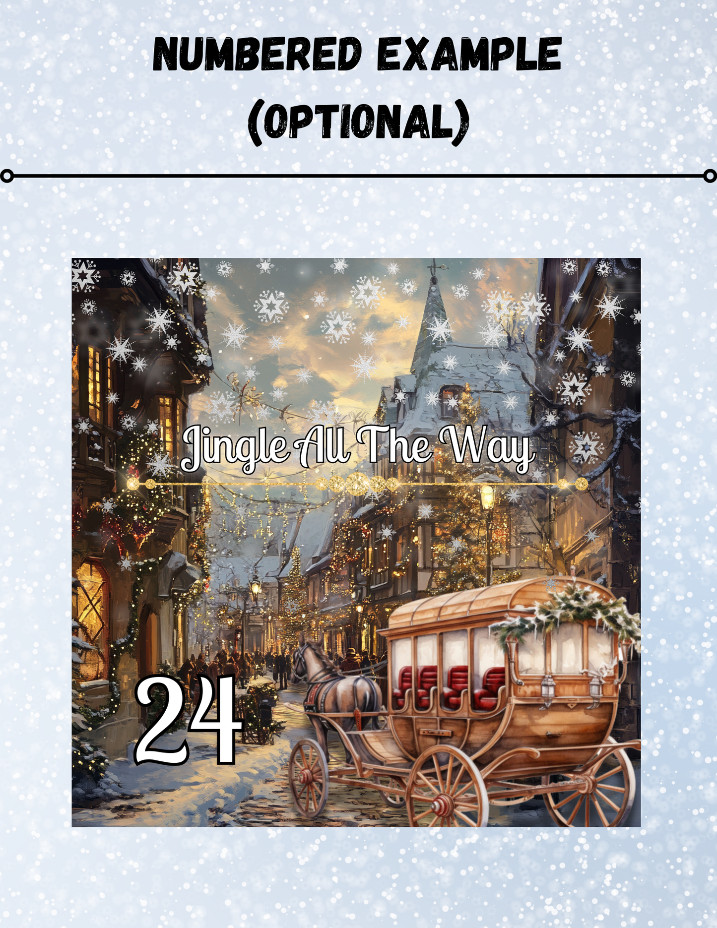 "Jingle All the Way" Decorative Diamond Painting Release Papers