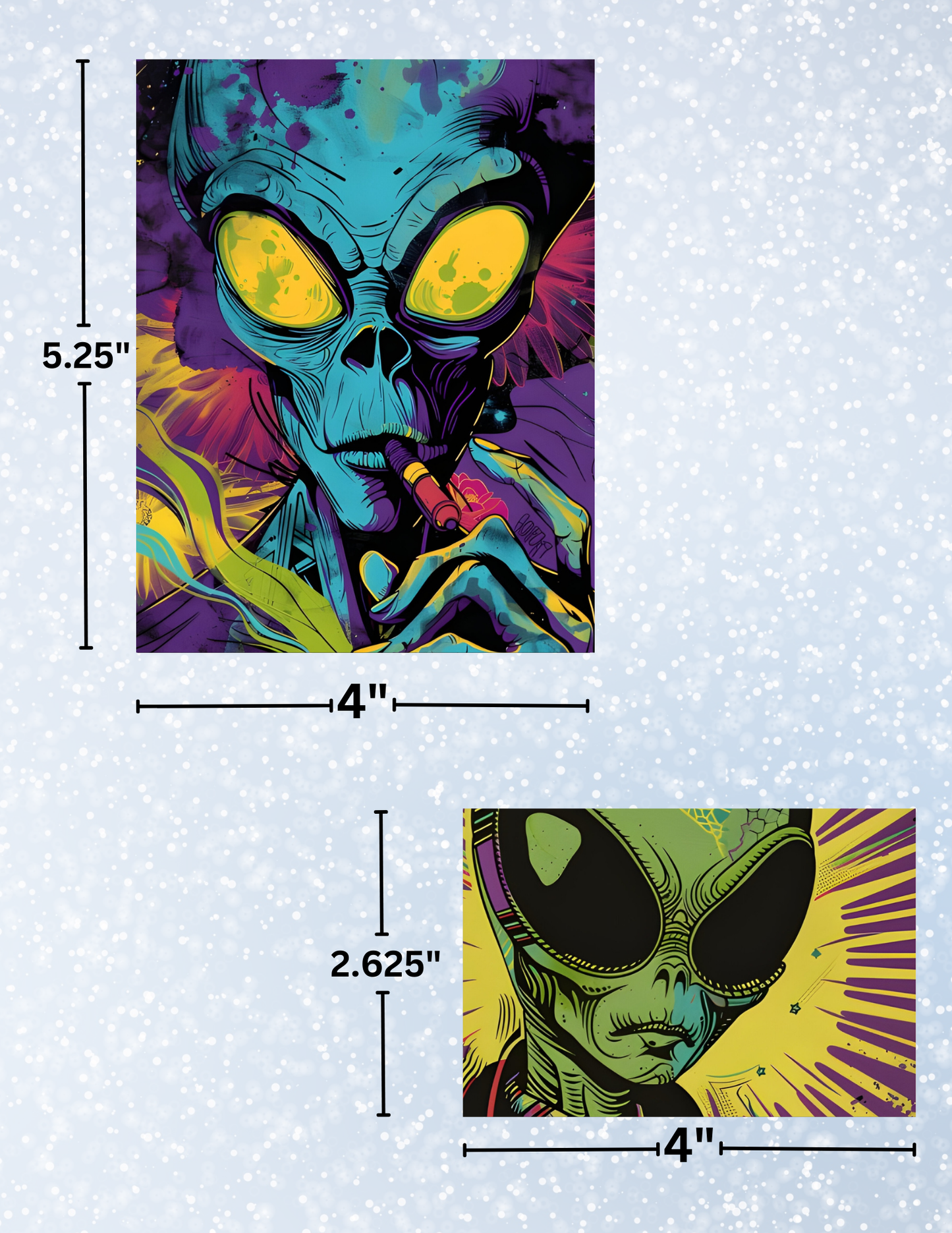 "Extra Terrestrial" Decorative Diamond Painting Release Paper