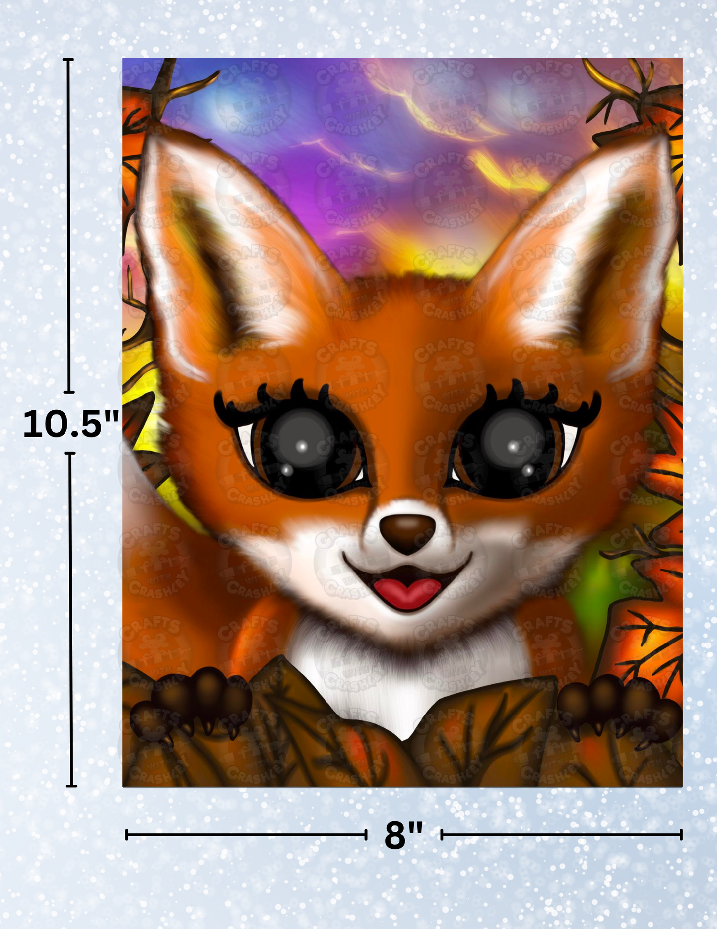 "Autumn Fox" by Emma Casey Decorative Diamond Painting Release Papers