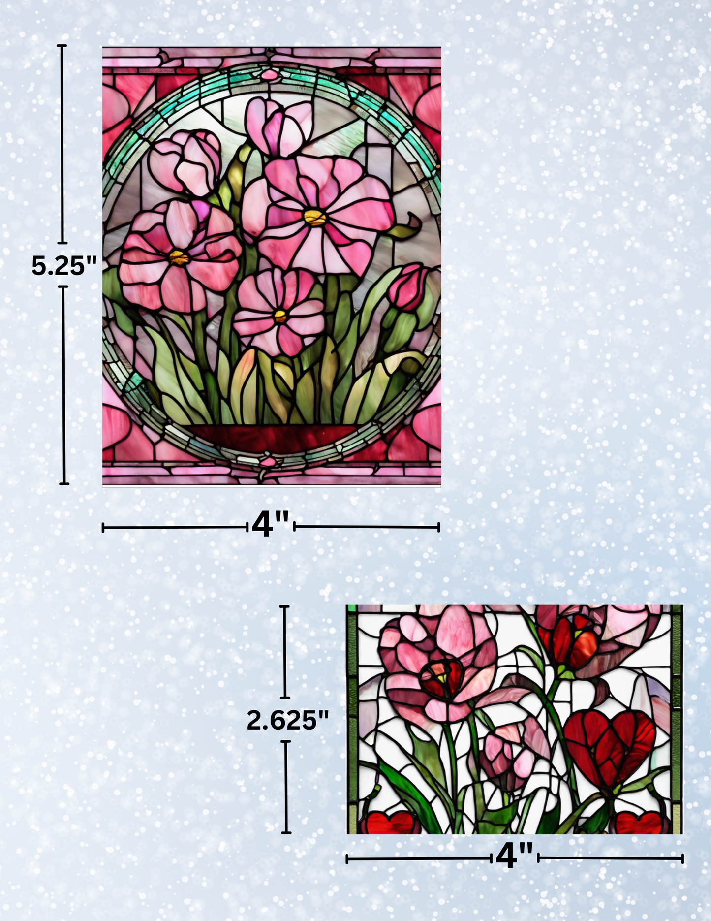 "Lover's Flowers" Decorative Diamond Painting Release Paper