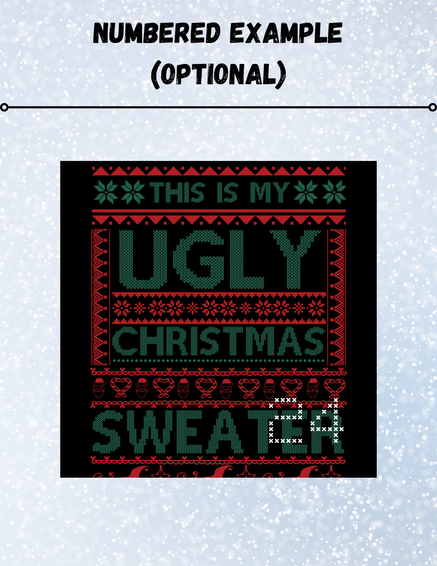 "Ugly Christmas Sweaters" Decorative Diamond Painting Release Papers