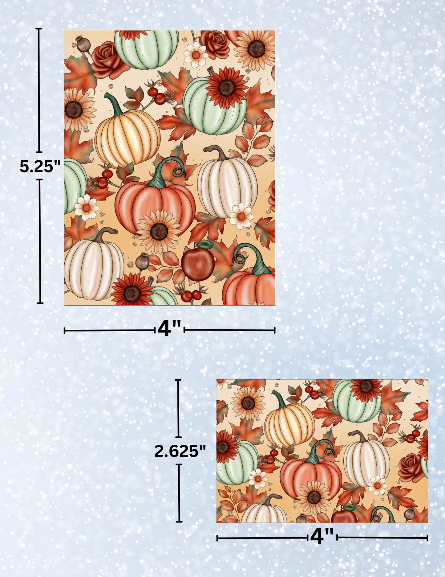 "Fall Pumpkin Patch" Decorative Diamond Painting Release Papers