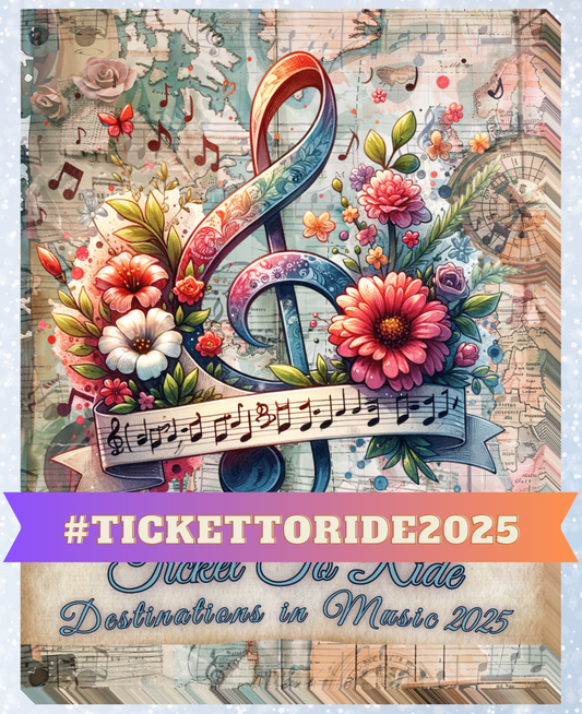 "#TicketToRide2025" Decorative Diamond Painting Release Papers