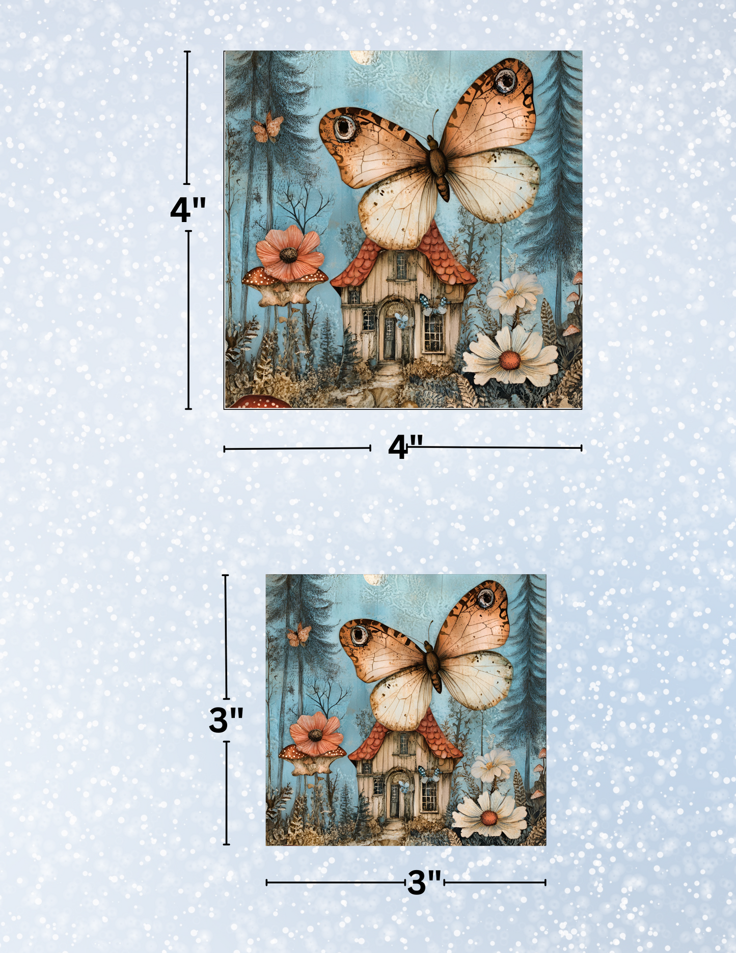 "Winter Frolic" Decorative Diamond Painting Release Papers