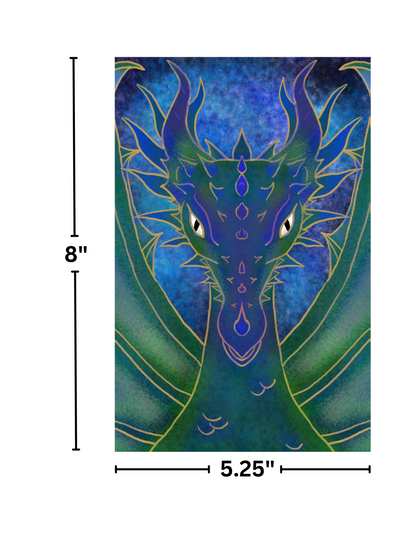 "Aqualian The Dragon" by Kaleena Kollmeier Decorative Diamond Painting Release Papers