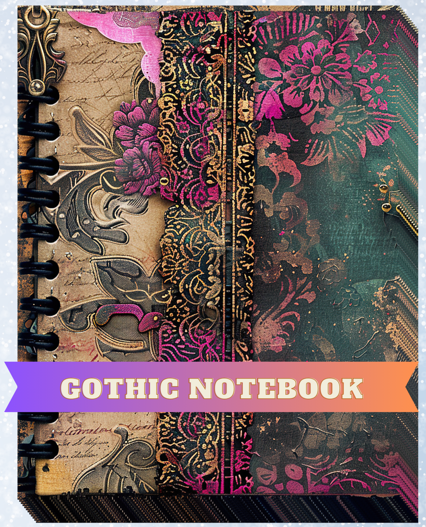 "Gothic Notebook" Decorative Diamond Painting Release Papers