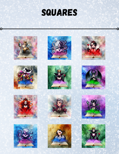 "Storybook Villains" Decorative Diamond Painting Release Paper