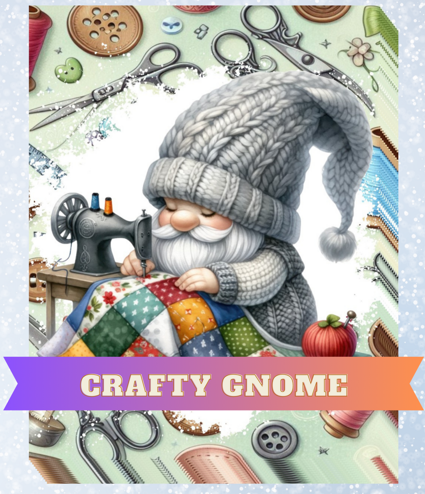 "Crafty Gnome" Decorative Diamond Painting Release Papers