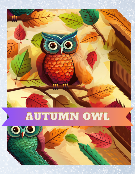 "Autumn Owl" Decorative Diamond Painting Release Papers