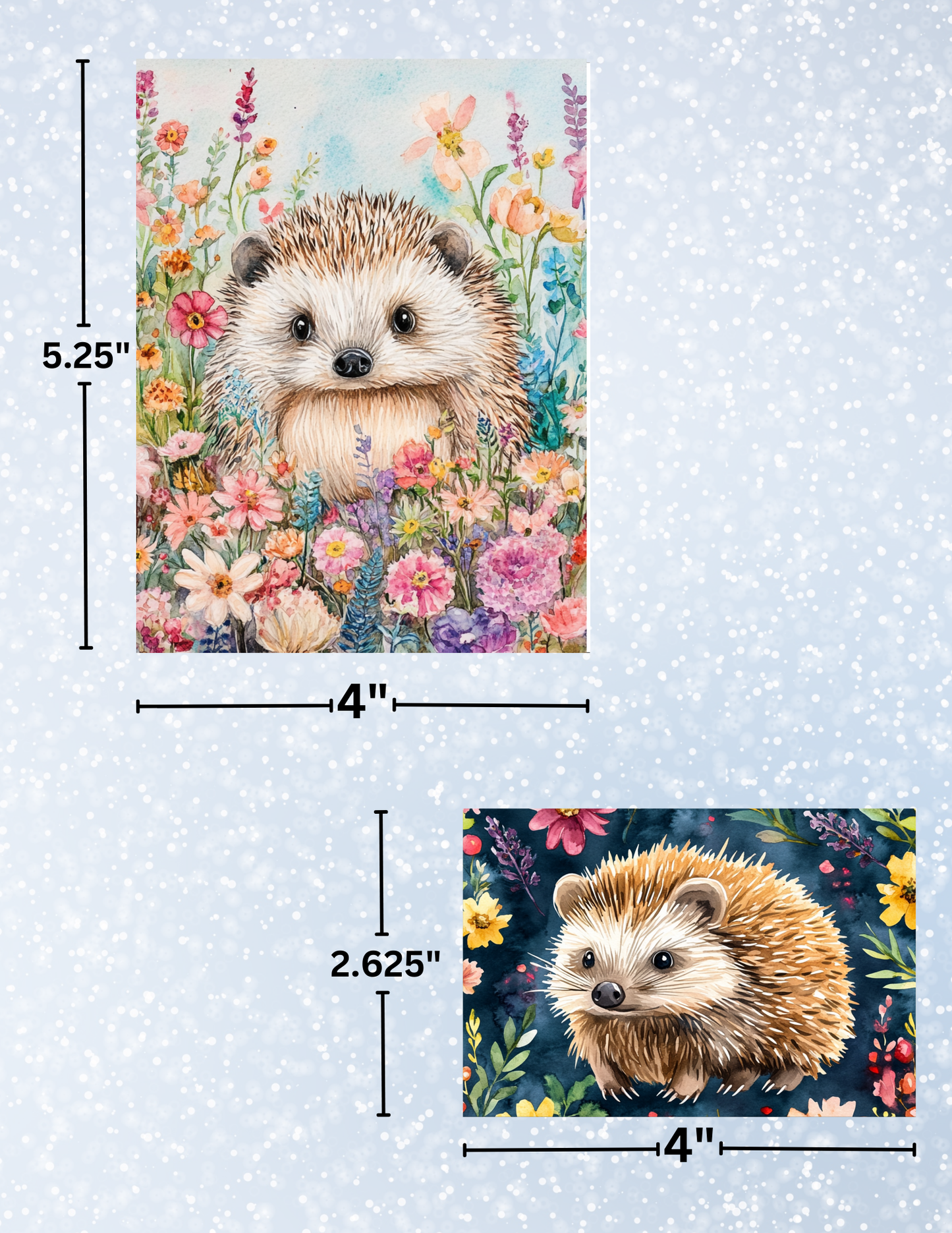 "Hedgehog Garden" Decorative Diamond Painting Release Paper