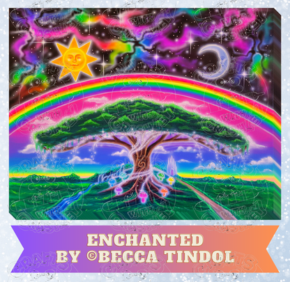 "Enchanted" by Becca Tindol Decorative Diamond Painting Release Papers