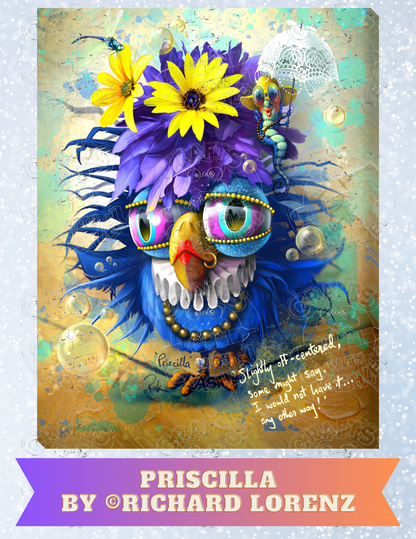 "Priscilla" by ©Richard Lorenz Decorative Diamond Painting Release Papers