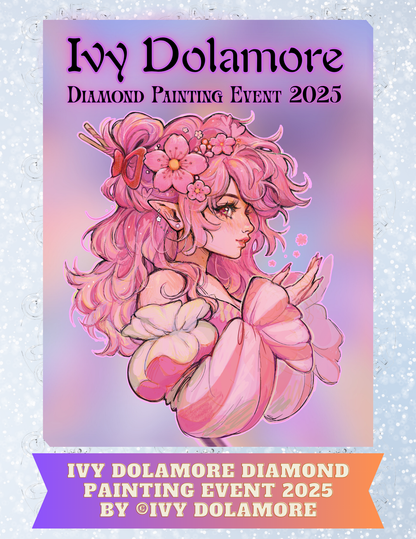 "Ivy Dolamore Diamond Painting Event 2025" By ©Ivy Dolamore Decorative Diamond Painting Release Papers