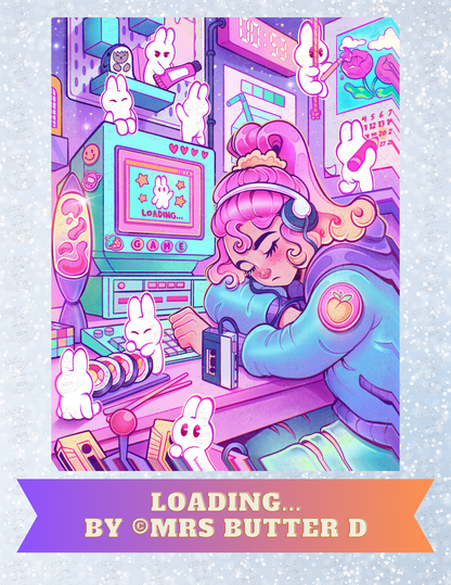 "Loading..." by ©Mrs Butter D Decorative Diamond Painting Release Papers