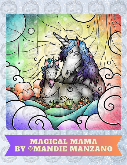 "Magical Mama" by ©Mandie Manzano Decorative Diamond Painting Release Papers