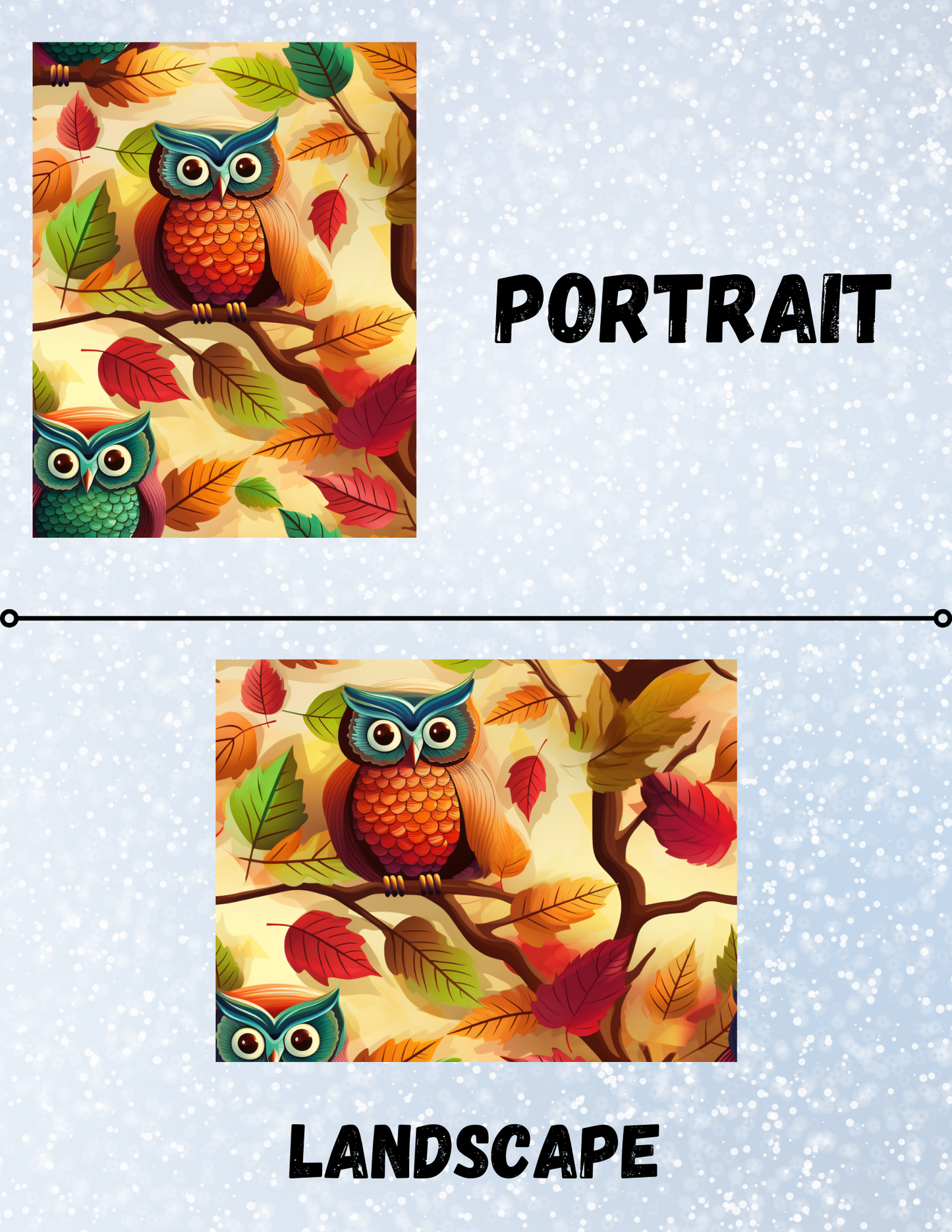 "Autumn Owl" Decorative Diamond Painting Release Papers