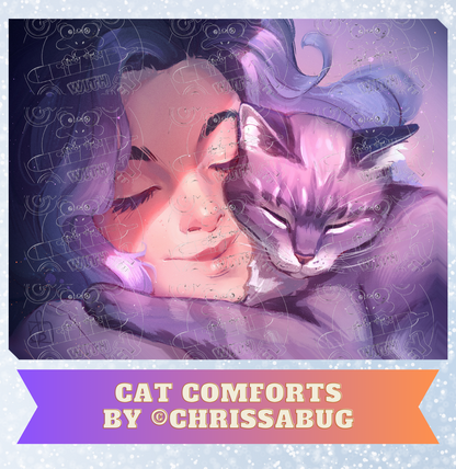 "Cat Comforts" by ©ChrissaBug Decorative Diamond Painting Release Papers