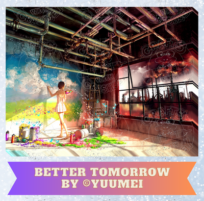 "Better Tomorrow" by ©Yuumei Decorative Diamond Painting Release Papers