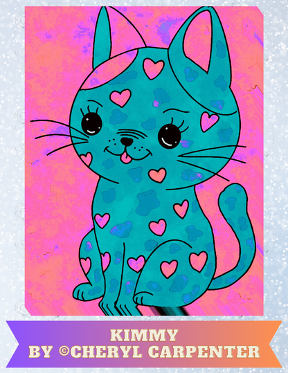 "Kimmy" by ©Cheryl Carpenter Decorative Diamond Painting Release Papers