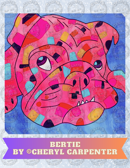 "Bertie" by ©Cheryl Carpenter Decorative Diamond Painting Release Papers