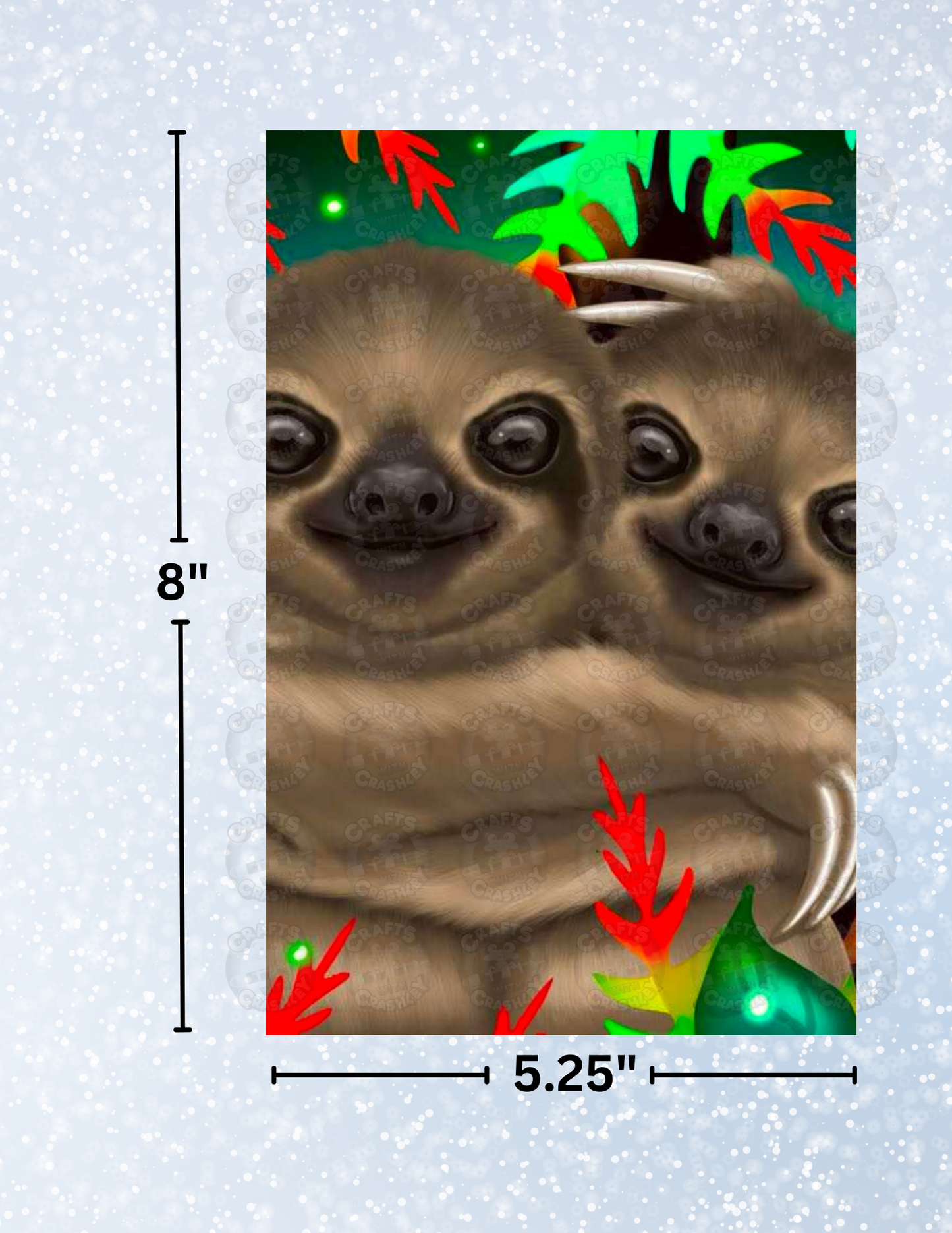 "Sloth Cuddles" by Emma Casey Decorative Diamond Painting Release Papers