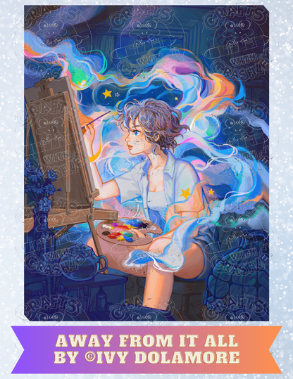 "Away From it All" By ©Ivy Dolamore Decorative Diamond Painting Release Papers