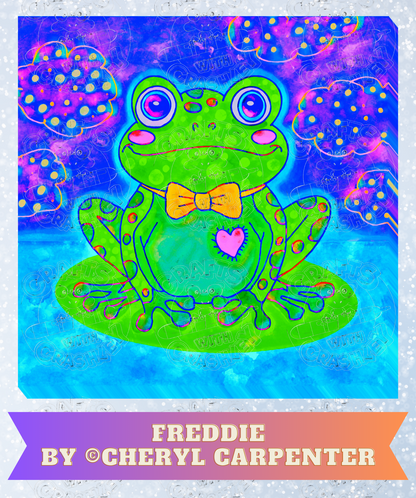 "Freddie" by ©Cheryl Carpenter Decorative Diamond Painting Release Papers