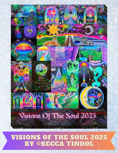 "Visions of the Soul 2025" by Becca Tindol Decorative Diamond Painting Release Papers