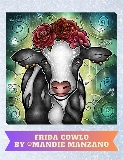 "Frida Cowlo" by ©Mandie Manzano Decorative Diamond Painting Release Papers