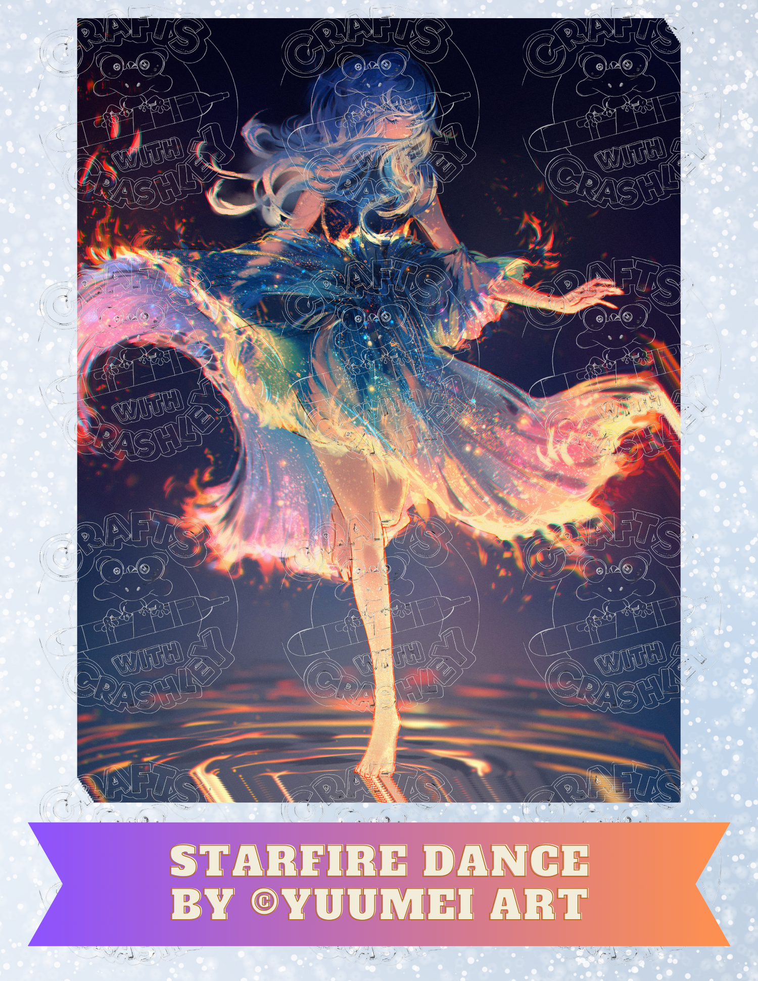 "Starfire Dance" by ©Yuumei Decorative Diamond Painting Release Papers