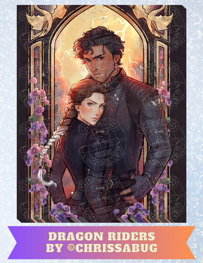 "Dragon Riders" by ©ChrissaBug Decorative Diamond Painting Release Papers