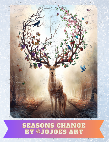 "Seasons Change" by ©JoJoes Art Decorative Diamond Painting Release Papers