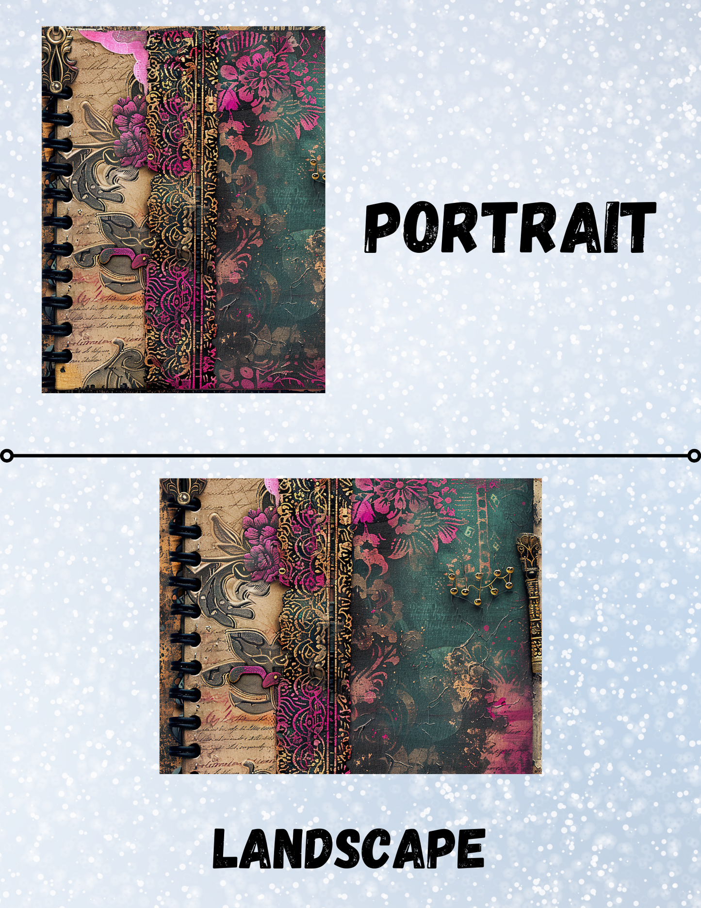 "Gothic Notebook" Decorative Diamond Painting Release Papers